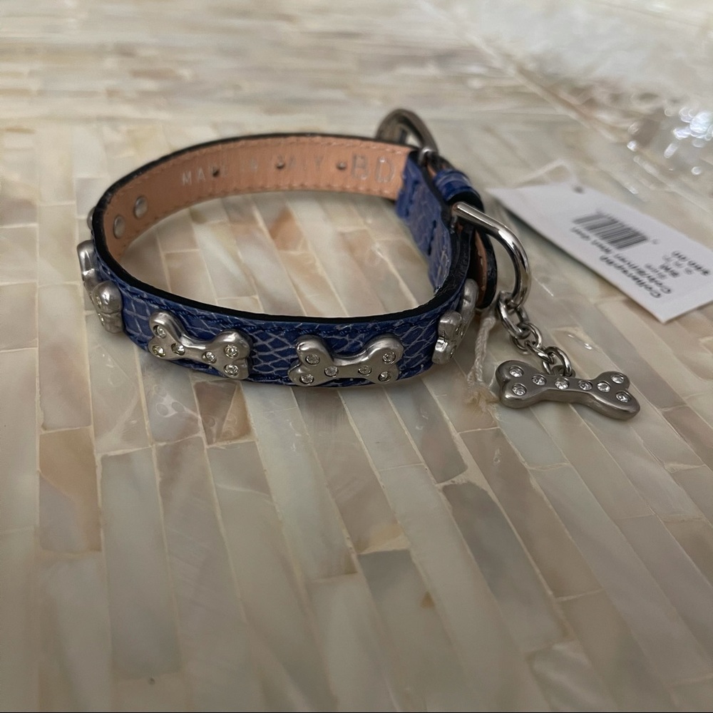 NEW Donald J. Pliner Leather dog collar